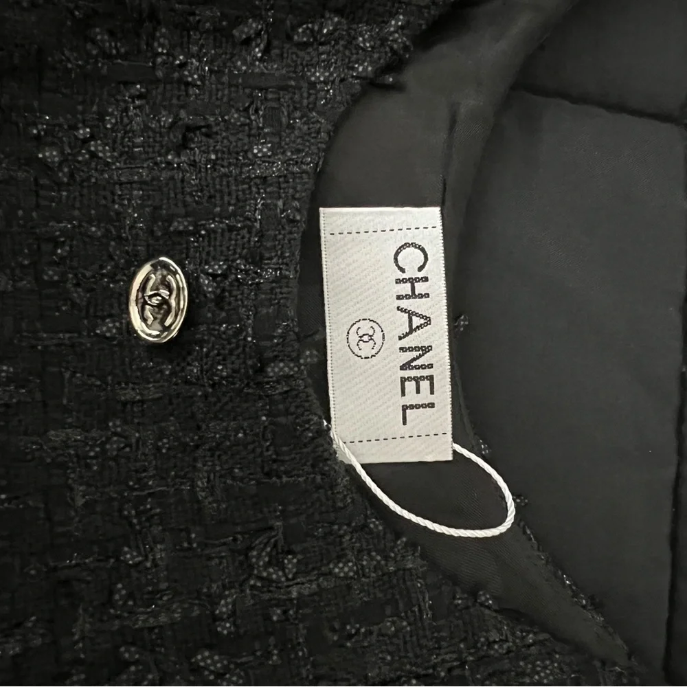 CHANEL Black Tweed Dress - Picture 2 of 2
